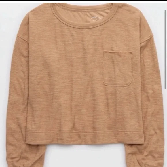 Aerie Endless Summer Crew Sweatshirt
In Toasty 
Size Small Oversized - Picture 3 of 12